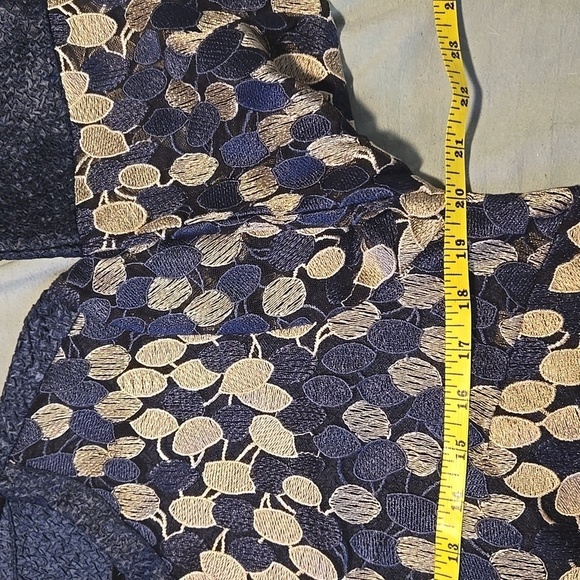 Chico's-Jacket Travelers Collection Blue Trapeze-Size 1 (8/10 Medium) - Picture 14 of 17